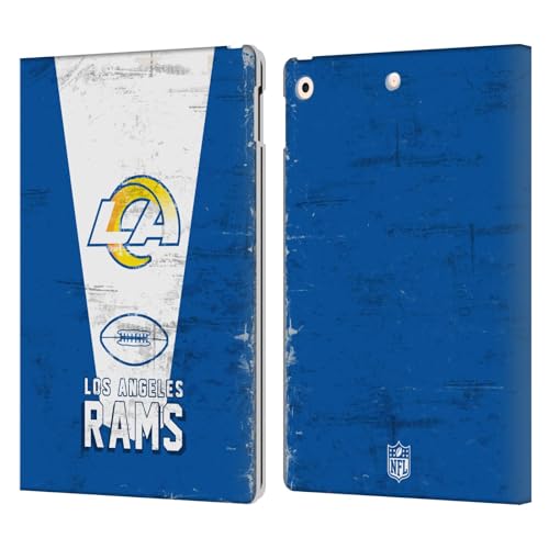 Housse iPad 10.2 NFL Los Angeles Rams en cuir pour regarder vos matchs en déplacement