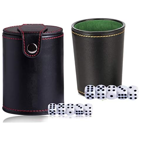 dancepandas Cubilete de Dados de Cuero 2PCS Cover