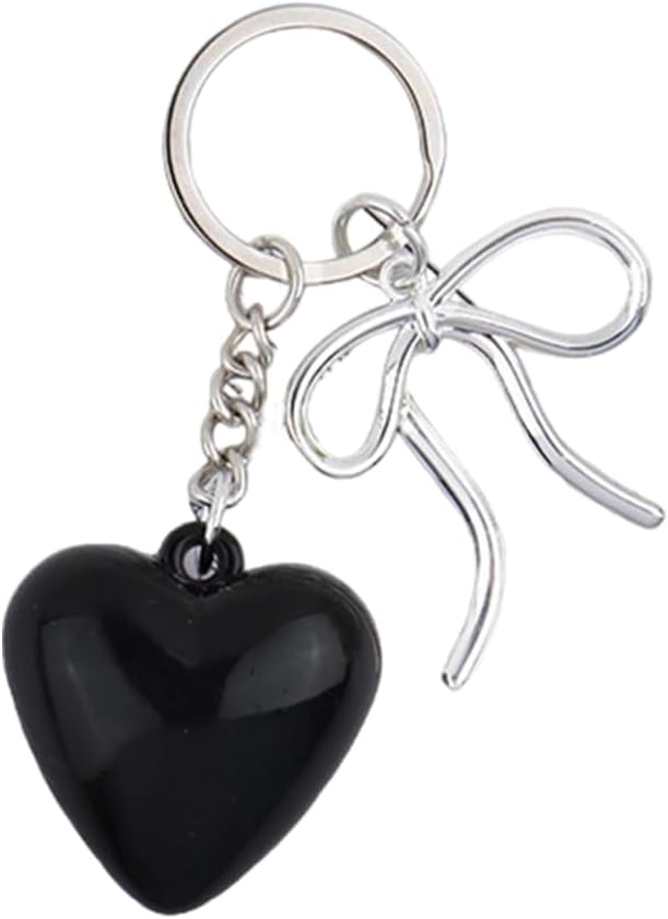 Lovely Butterfly Bowknot Keyring Eye Catching Resin Craft Keycahin Pendant Charm Fashion Accessories Gift for Girls