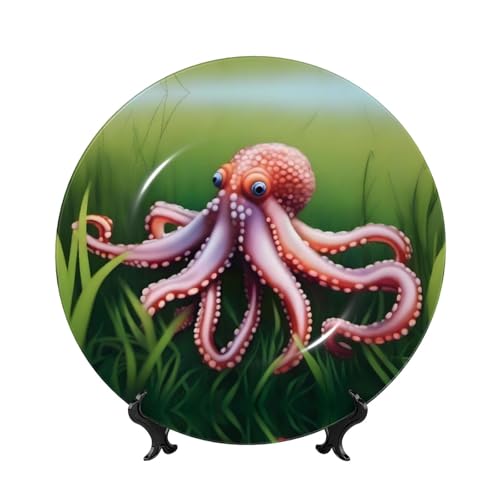 Platos decorativos de pulpo de 8 pulgadas para decorar espacios vacíos 2