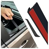 13Ft Rubber Car Window Weather Stripping,Flexible V-Shaped Car Weather Window Seal Strip for Dust & Noise Protection,Universal Automotive Weathers Stripping with Removal Tool