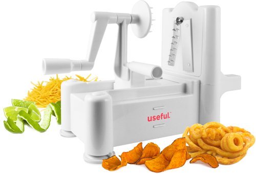 Useful. UH-A101 Tri-Blade Plastic Spiral Vegetable Slicer Spiralizer