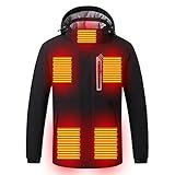 consejos para patinar en hielo ♨♨ 【DISEÑO LIMPIO Y A MEDIDA】: El exterior de tela Softshell con el interior de tela de vellón combinado con una capucha desmontable te asegura que disfrutes de una calidez cómoda en cualquier necesidad; Diseño impermeable y resistente al viento para su movimiento sin restricciones hacia actividades al aire libre.