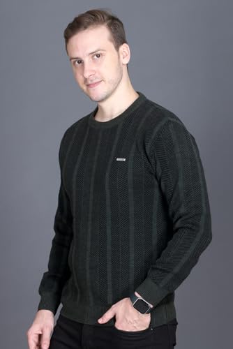 Image of GODFREY Full Sleeve Woolen Sweater for Man Winter Wear - Round Neck Pullover Regular Fit