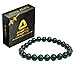 Natural Green Jade Bracelet – Healing Crystal Bracelet for Women, Men, and Teens – 8mm Round Beaded Bracelets – Bring, Good Luck, Wealth, Prosperity – Unisex Stretch Gemstone Protection Bracelet