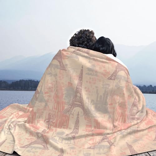 Plaid lit flanelle chaud contre les nuits fraîches, jeté de canapé réversible doux