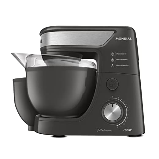 Batedeira Planetária Platinum, Mondial, Grafite/Inox, 700W, 127V - BP-01P-PI