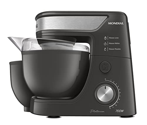 Batedeira Planetária Platinum, Mondial, Grafite/Inox, 700W, 127V ...