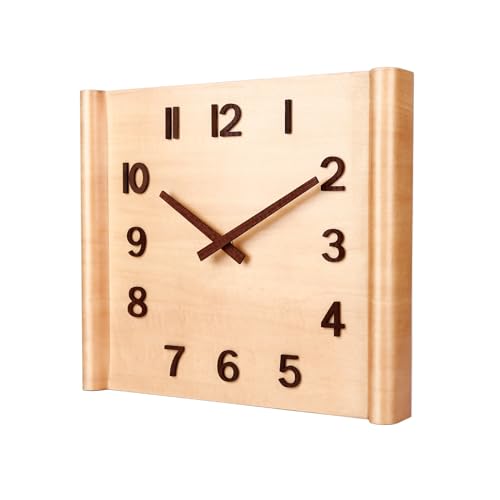 14 inch Wall Clock; Wooden Wall Clock; Wall Hanging Decorations; Decorations; Large Decorative Clock; Quartz Clock; Gifts - Living Rooms or bedrooms, cafes, Offices, Bars, Art. (YS)