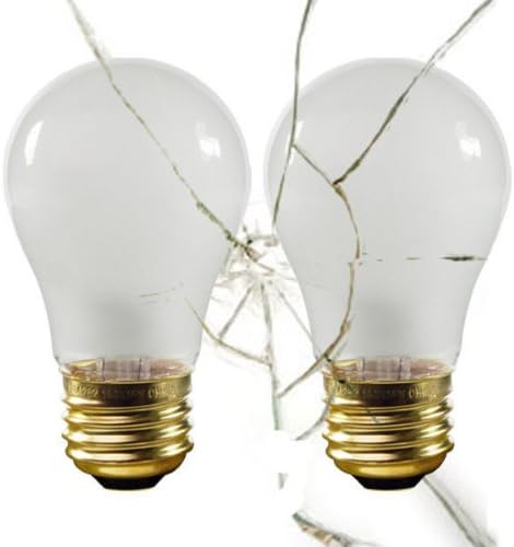 Halco 6146 - Shatter Resistant - 40 Watt - A15-130 Volt - Appliance Light Bulb - 2 Pack
