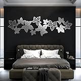 Décoration murale en métal Feuilles de lierre : Les feuilles de lierre appartiennent au genre Hedera de la famille des Araliacées. Elles sont magnifiques et restent vertes toute l’année. Les lianes peuvent pousser et grimper. Dans la culture, le lierre est souvent symbolisé par l’amitié, la loyauté et l’amour éternel, et représente également la ténacité de la vie.