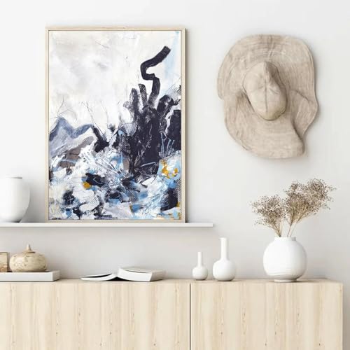 Impression sur toile abstraite 60x90cm style simple pour mur de salon