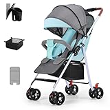 【Pliage d'une main】le pliage rapide d'une main peut être effectué en poussant la poignée pour déclencher le pliage automatique: idéal lorsque vous avez besoin d'un stockage rapide! Tenez - vous à vos côtés - même après le pliage! Le tissu respirant vous gardera au frais et à l'aise lorsque vous voyagez et confortable pour votre bébé dans les climats chauds.