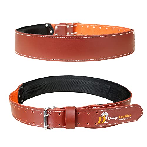 Image of Daisy Leather Tool Belt, PRO-303 Premium Leather Oil Tanned 27 Pockets Heavy Duty Tool Pouch, Leather Tool Belt, Tools Organizer for Electrician, Carpenter, Construction and Framer Tools, X-Large