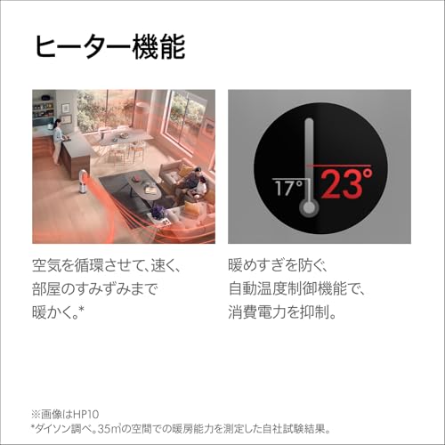 Dyson(ダイソン) Dyson Purifier Hot + Cool™ Gen1 空気清浄ファンヒーター (HP10 BN AM) の商品画像 3