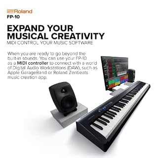 Piano numérique FP-10 Roland, 88 notes, portable, idéal pour la maison, couleur noire - Les Beatles, Paul McCartney, John Lennon, RIngo Starr, George Harrison Piano numérique FP-10 Roland, 88 notes, portable, idéal pour la maison, couleur noire – Image 5