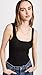 rag & bone Women's The Essential Rib Scoop Neck Tank, Black, XXS