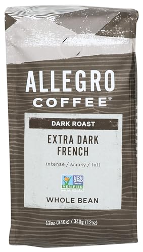 Allegro Coffee Extra Dark French Whole Bean Coffee, 12 oz
