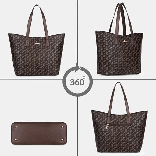 Image of Lavie Women's Mono LL Harper Tote Bag for Women | Tote Bag for Work | Ladies purse | Stylish Shoulder Bag | Gift for Women