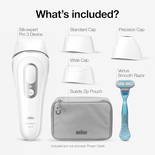 Braun IPL Long-Lasting Hair Removal System for Women and Men, Silk Expert Pro 3 PL3221, Permanent Visible Hair Reduction, Head-to-Toe Usage, for Body & Face, Alternative to Salon Laser Hair Removal - Image 3