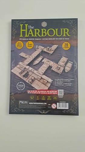 PWORK WARGAMES The Harbour - 3D Tactical Maps RPG Fantasy Dungeon Tiles - 3D Modular MDF 3mm Tactical Maps - Image 2