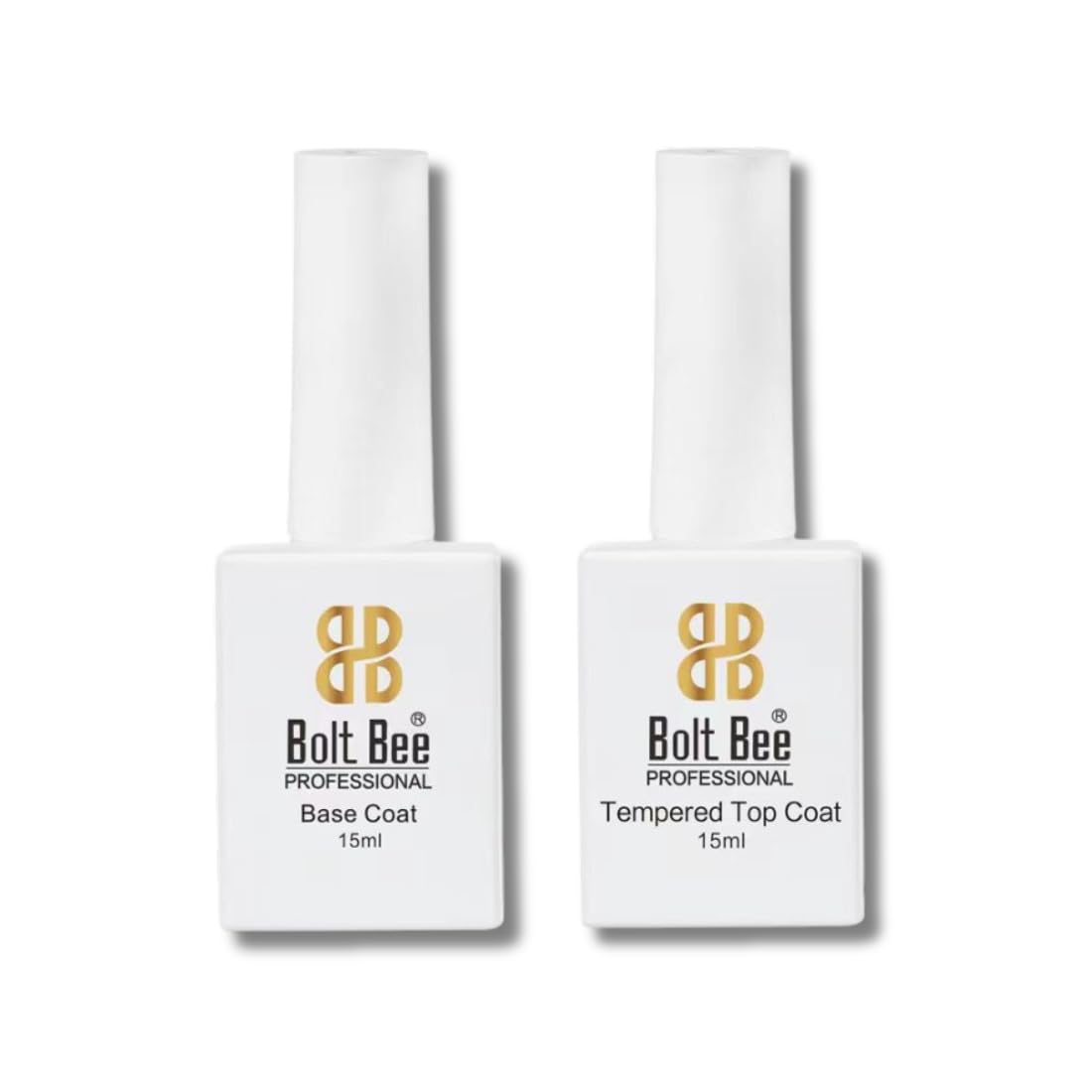 Base Coat, Tempered & Matte Top Coat Shine Clear Effect Soak Off Nail Lamp Long Lasting Gel Polish (Pack of 3)
