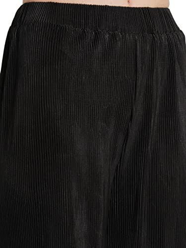 Image of POPWINGS Casual Bagru Printed Cotton Top and Skirt Set for Women || Pom Pom Top and Long Slit Skirt Set for Women || Two Piece Women Set for Summer