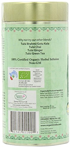 Image of ORGANIC INDIA Tulsi Original Tea 100 GM Tin (Pack of 2)