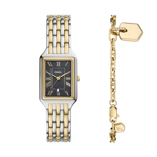 La Mejor Lista de Relojes Fossil Dama al mejor precio. 40 Fossil Set reloj y pulsera raquel es5376set de acero inoxidable en color dorado y plateado para dama
