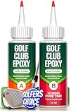 FORTIVO Golf Club Epoxy Fast Cure – 30 Min Epoxy Glue for Golf Club Repair for All Golf Shafts, Heads, Drivers, Putters, and Irons, Works on Graphite & Steel Shafts