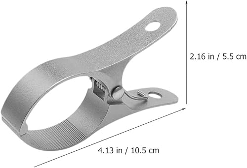 Miniatura 6 de Zerodeko 2 clips para toallas de playa resistentes al viento, abrazaderas para edredón de aleación de aluminio, clips de secado de ropa, abrazaderas