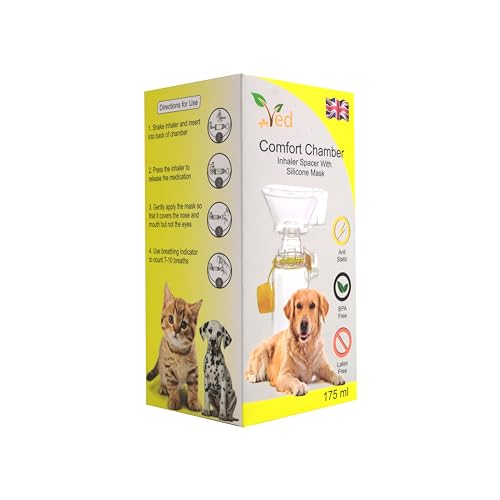 Pet Inhaler Spacer (Comfort Chamber) for Improved Breathing of Your cat and Furry Friend (Yellow) - Image 2