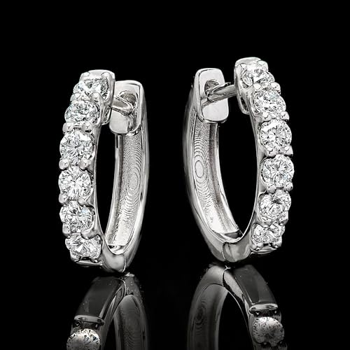 Ross-Simons 0.50 ct. t.w. Lab-Grown Diamond Huggie Hoop Earrings in Sterling Silver3