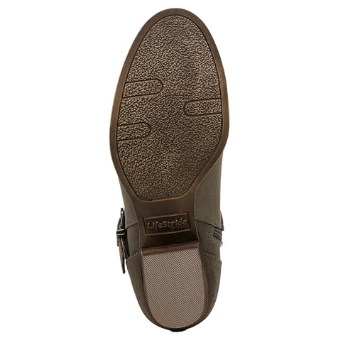 Life Stride Womens Blaire Block Heel Ankle Bootie Dark Grey 9 M4