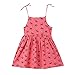 Produktbild Cover Mädchen Kleider Sommer Strandkleid Mehrfarbig Spaghettiträger Pinzessin Kleid Partykleid