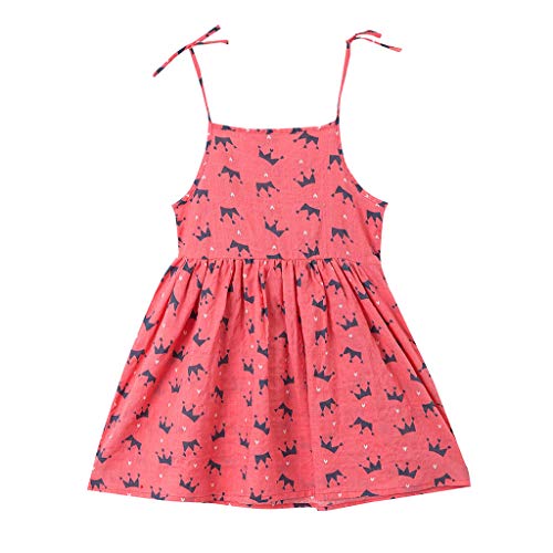 Preisvergleich Produktbild Cover Mädchen Kleider Sommer Strandkleid Mehrfarbig Spaghettiträger Pinzessin Kleid Partykleid