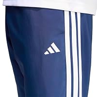 adidas Herren Essentials 3-Stripes Stanford Lite Woven Tapered Open Hem Pants, Team Navy Blue 2/White, S – Ansicht 4
