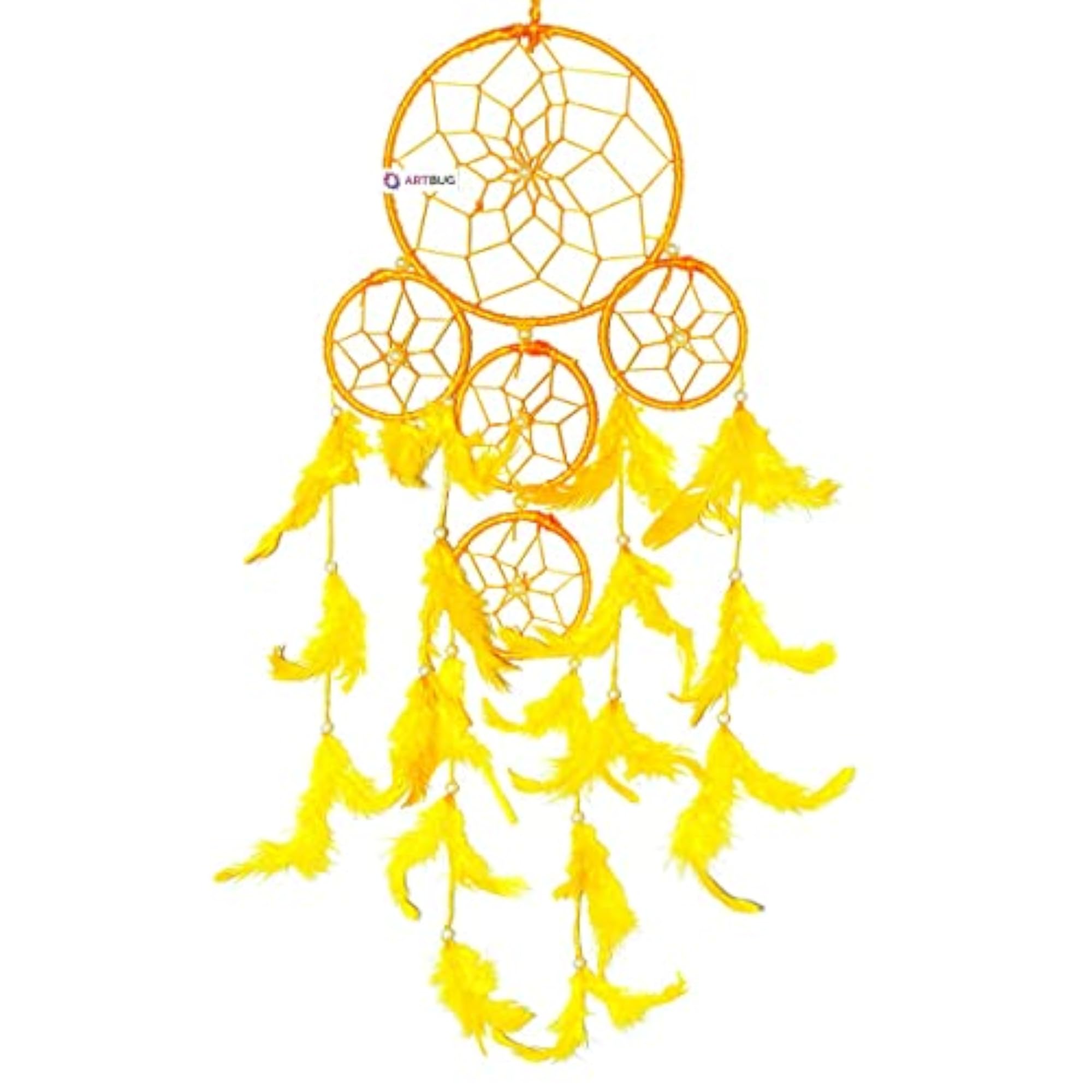 Dream Catcher 5 Rounds Wall Hanging for Positive Energy