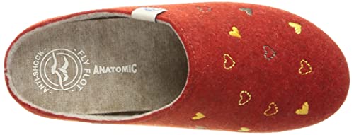 Fly Flot 864174, Pantofole Donna, Rosso KOMB, 37