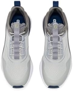 FootJoy Men's FJ Quantum Golf Shoe, Gray/Navy, 8.5 Wide - 1