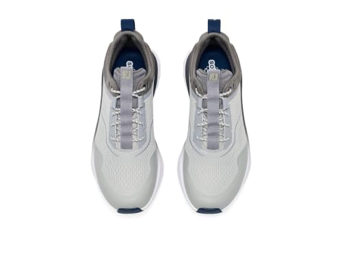 FootJoy Men's FJ Quantum Golf Shoe, Gray/Navy, 8.5 Wide