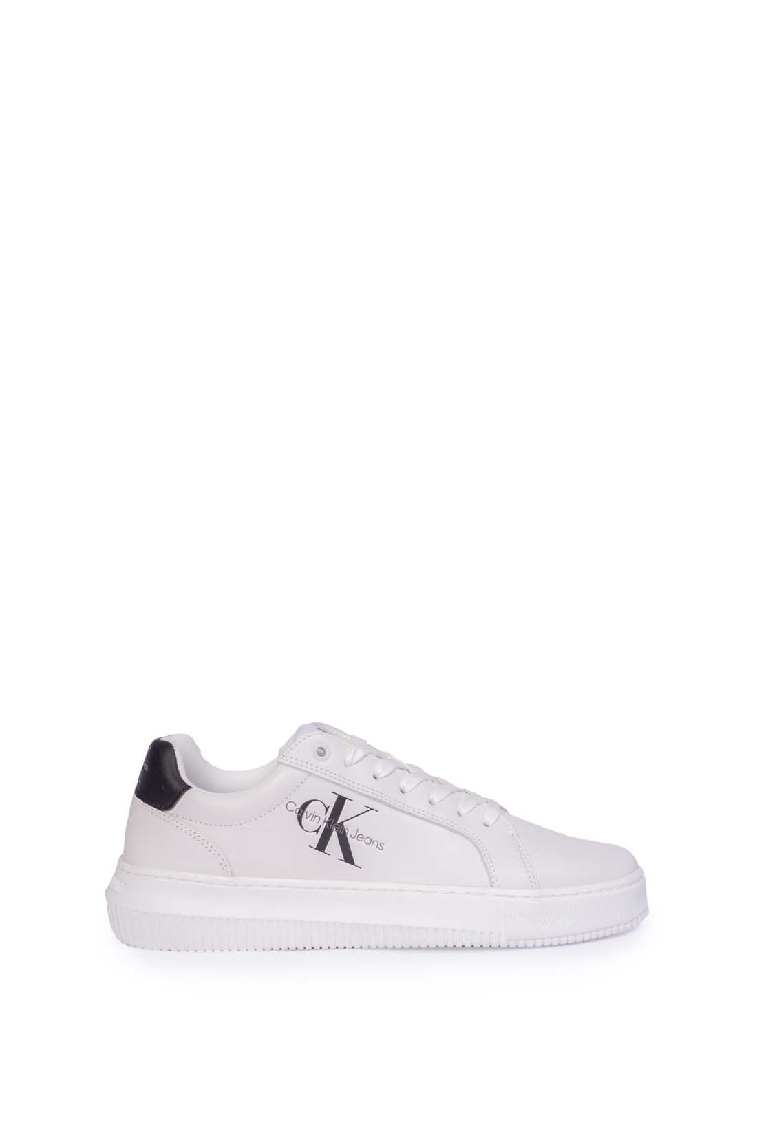 Calvin Klein Donna Sneakers Con Suola Preformata Chunky Scarpe, Bianco (Bright White/Black), 36-image