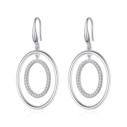 Boucles d'oreilles femmes pendantes bijoux élégants et scintillants pour mariage
