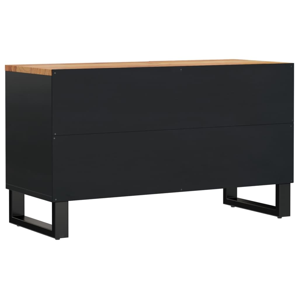 vidaXL Meuble TV 80x33x46 cm Bois d'acacia Solide et d'ingénierie, Support TV, Armoire média, Armoire HiFi, unité TV, Meuble multimédia