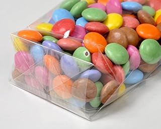 Cellophane Block Bottom Sweet Bags 3.75" x 6.5" x 1.5" / 95mm x 165mm x 39mm - Pack of 50