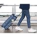 Zoczos Retro Poster Suitcase Tags Identifiers Wooden Old Fashioned Skis Poles Snowy Mountains Hiking PU Leather ID Label for Women Men Travel Baggage Bag Tags Set, 1 Pack