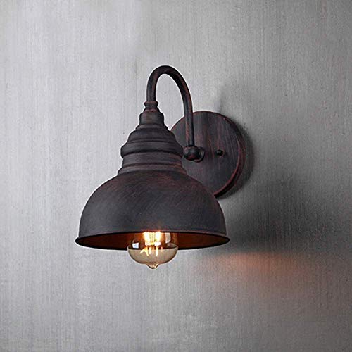 Aplique de pared exterior E27 impermeable estilo retro industrial de aluminio 2