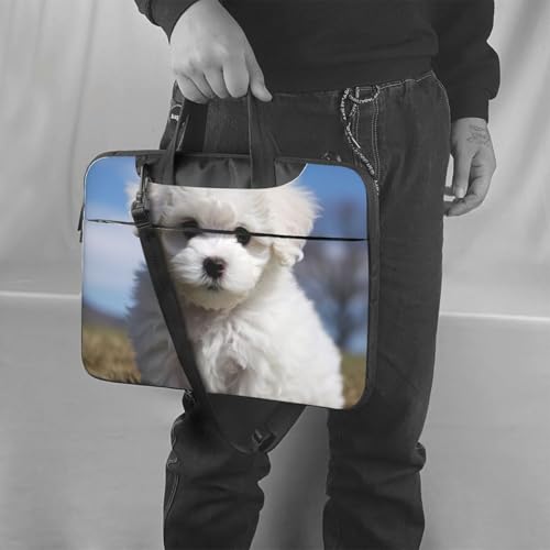Bolso maletín para laptop negro para hombre y mujer miniatura 2