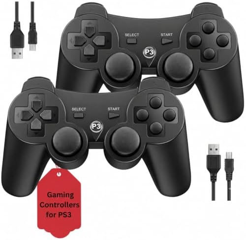 Hopevry 2 Pack PS3 Wireless Controller for Sony PlayStation 3 — 사진 6
