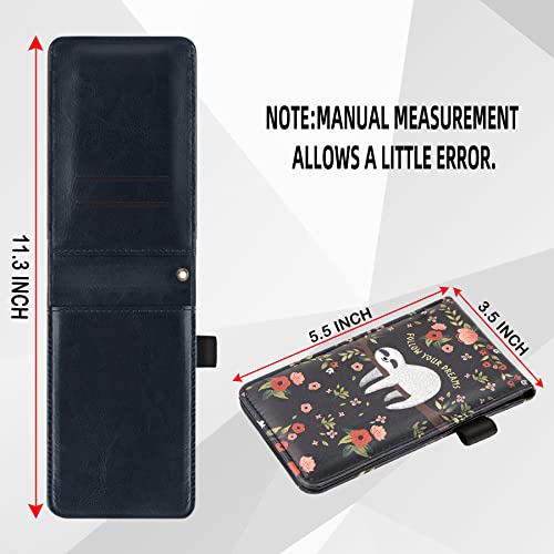 Bvya Cute Printed Leather Mini Pocket Notepad Holder With Metal 2-In -1 Pen #TOP1